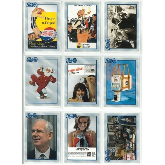 PEPSI-COLA SERIES 1 (Dart 1994) COMPLETE 100-CARD TRADING CARD SET - Picture 11 of 13